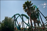 Rollercoasters at Six Flags Magic Mountain Park